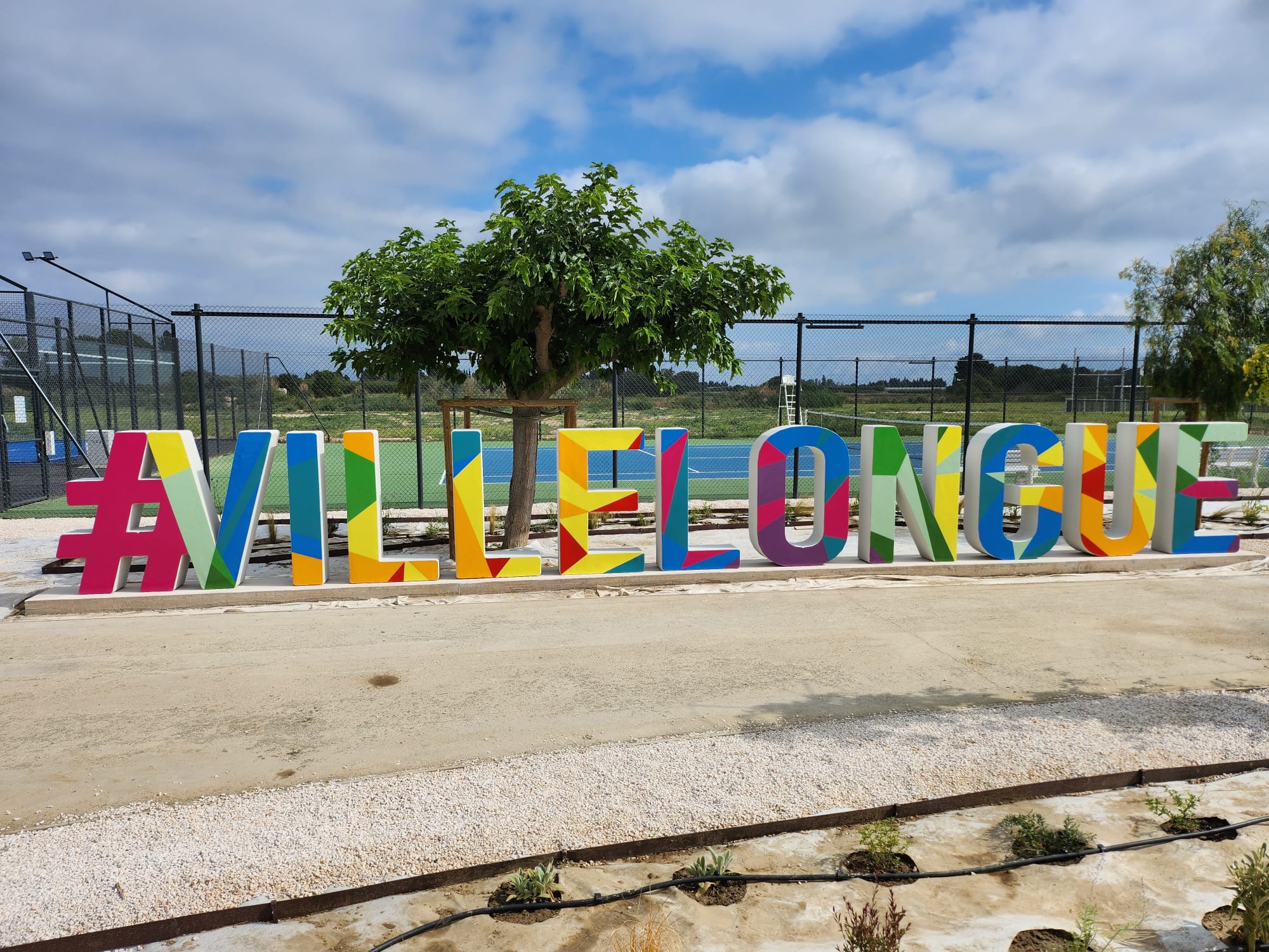 Letras urbanas en 3D de hormigón